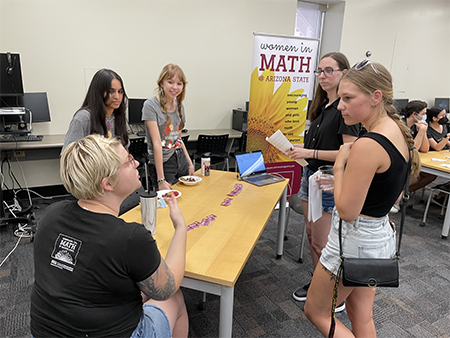 AWM at ASU attends SoMSS fall welcome event